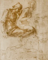 Saint Anne, the Virgin and Child and a study of a nude man